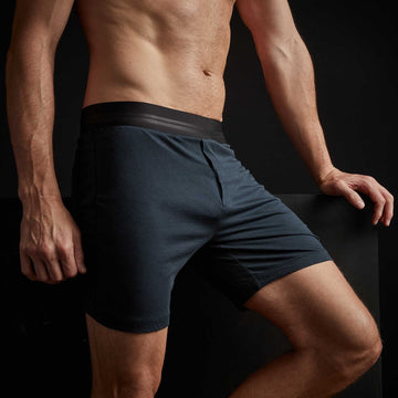 Luxe Lotus Relaxed Fit Boxer Short - Black