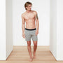 Luxe Lotus Relaxed Fit Boxer Short In Heather Grey | James Perse Los Angeles