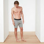 Luxe Lotus Relaxed Fit Boxer Short In Heather Grey | James Perse Los Angeles