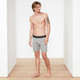 Luxe Lotus Relaxed Fit Boxer Short In Heather Grey | James Perse Los Angeles