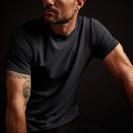 Elevated Lotus Jersey Lounge Tee - French Navy | James Perse Los Angeles