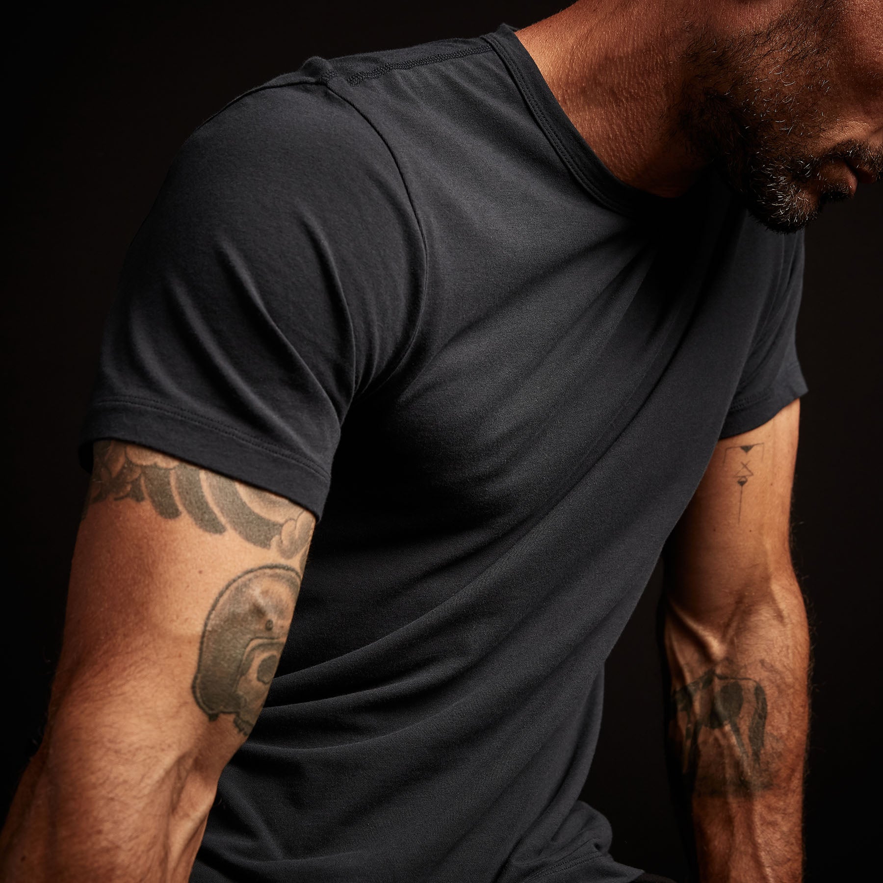 Elevated Lotus Jersey Lounge Tee - French Navy | James Perse Los Angeles