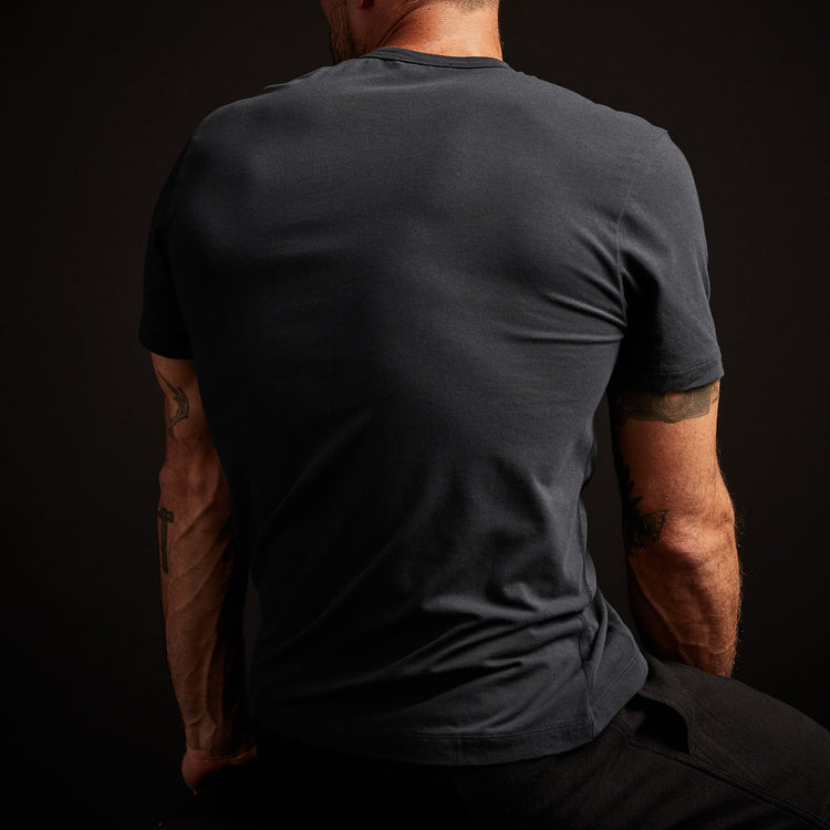 Elevated Lotus Jersey Lounge Tee - French Navy | James Perse Los Angeles