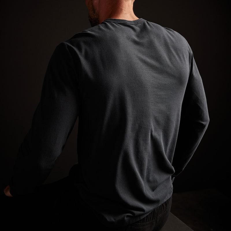 Elevated Lotus Jersey Lounge Crew - French Navy | James Perse Los Angeles