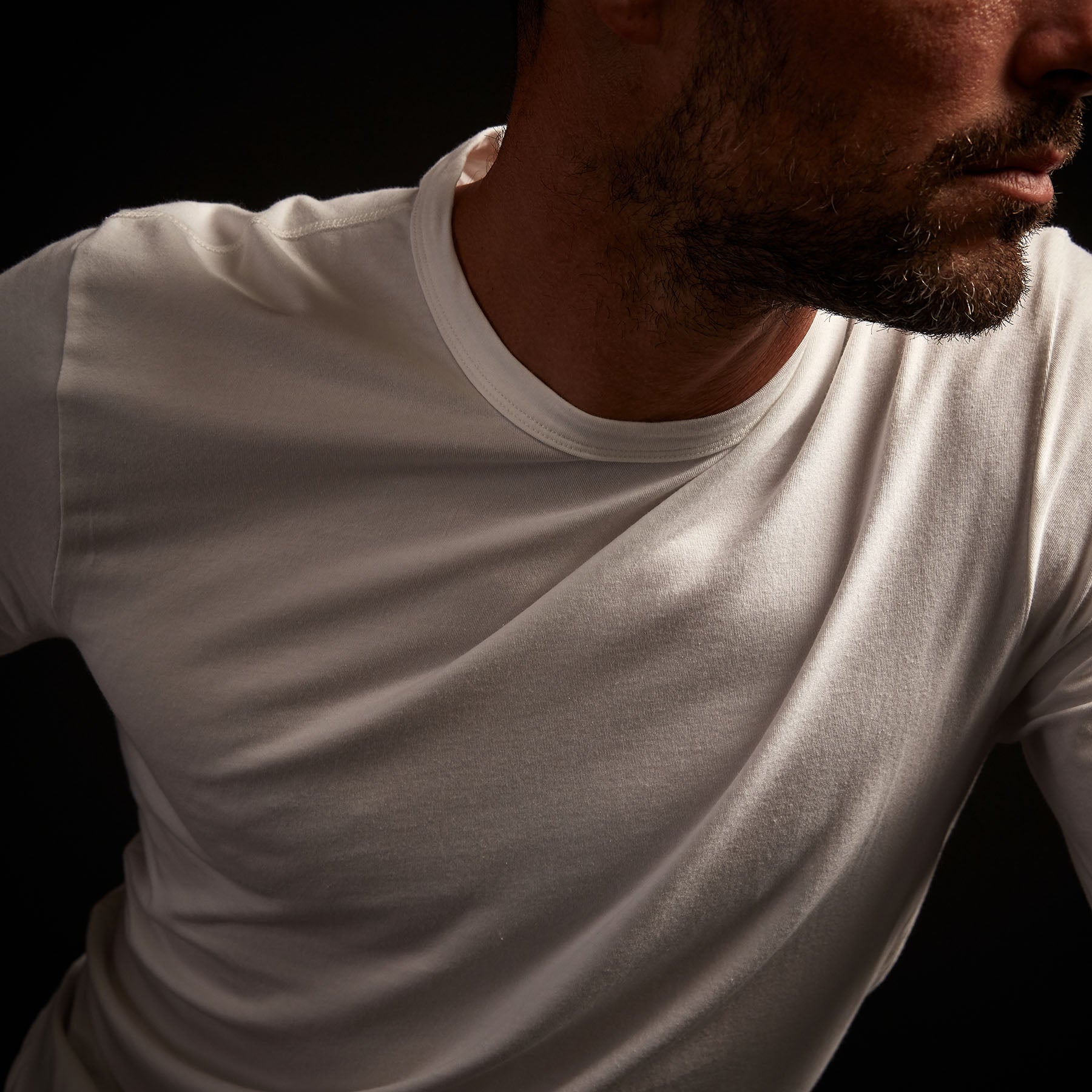 Elevated Lotus Jersey Lounge Crew - White | James Perse Los Angeles