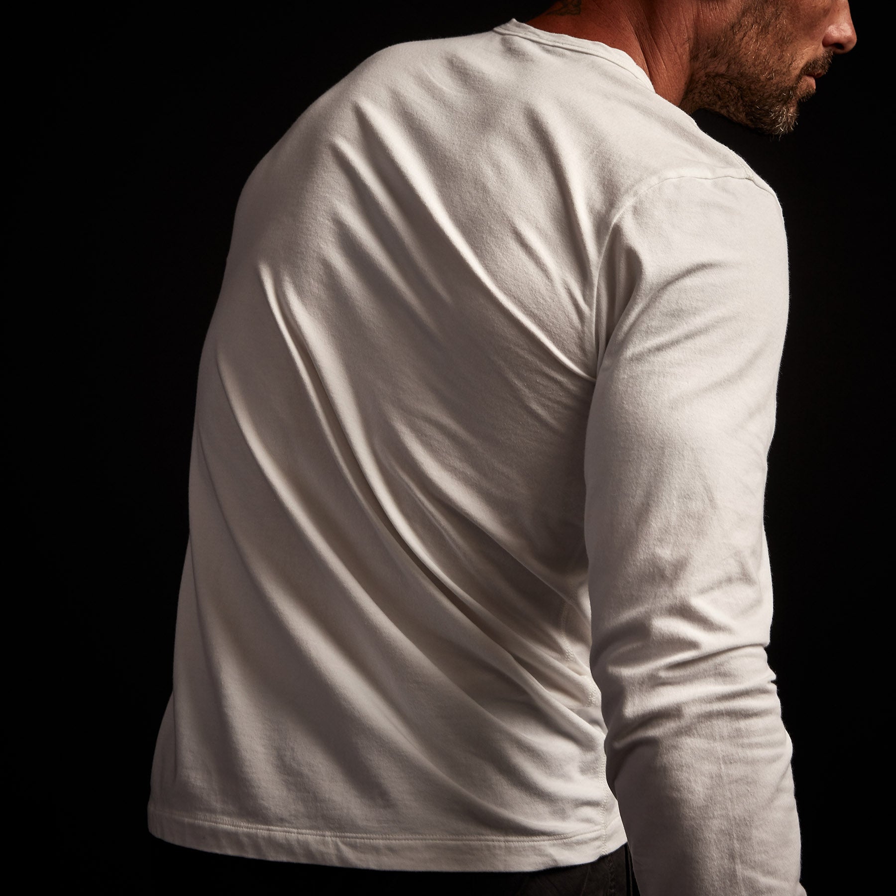 Elevated Lotus Jersey Lounge Crew - White | James Perse Los Angeles