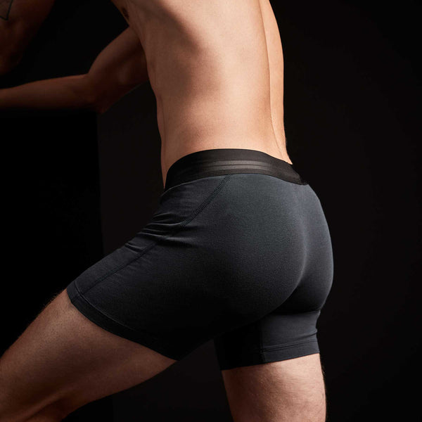 Elevated Lotus Sport Boxer  Short In French Navy | James Perse Los Angeles