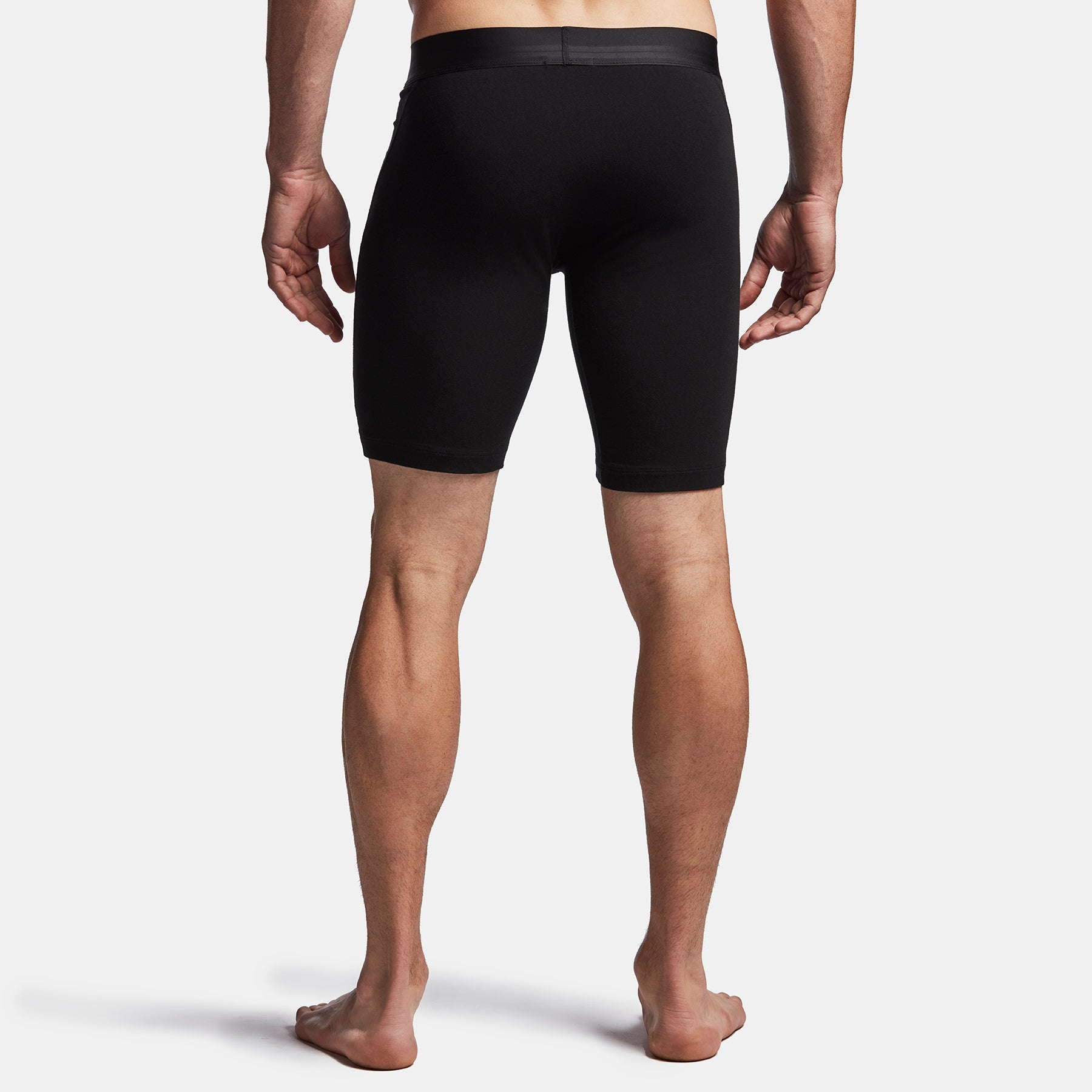 Elevated Lotus Sport Boxer  Long In Black | James Perse Los Angeles