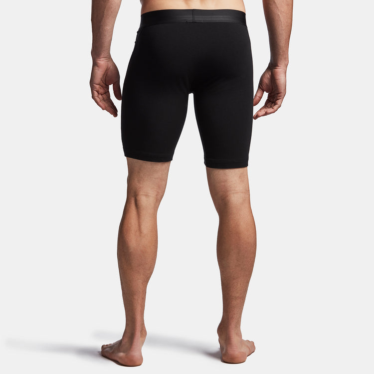 Elevated Lotus Sport Boxer  Long In Black | James Perse Los Angeles