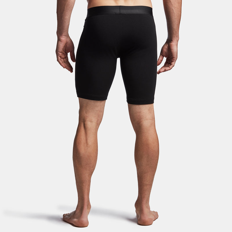 Elevated Lotus Sport Boxer  Long In Black | James Perse Los Angeles
