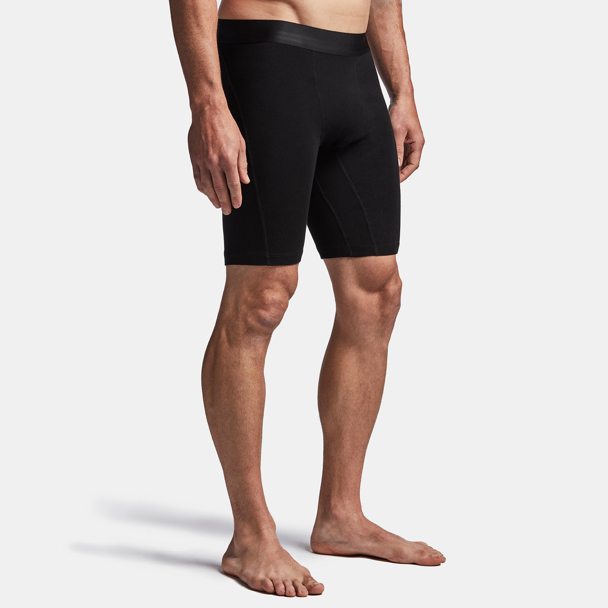 Elevated Lotus Sport Boxer  Long In Black | James Perse Los Angeles