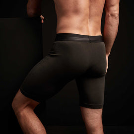 Elevated Lotus Sport Boxer  Long In Carbon | James Perse Los Angeles