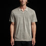 Fine Linen Double Layer Polo in Natural/Black | James Perse Los Angeles