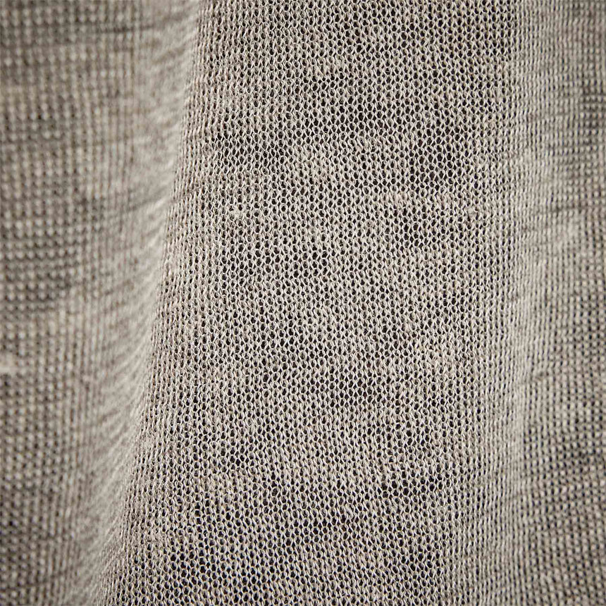 Fine Linen Double Layer Polo in Natural/Black | James Perse Los Angeles