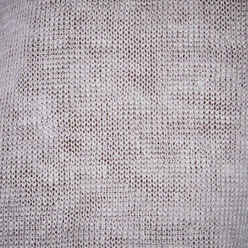 Fine Linen Double Layer Short Sleeve Crew in White/White | James Perse Los Angeles