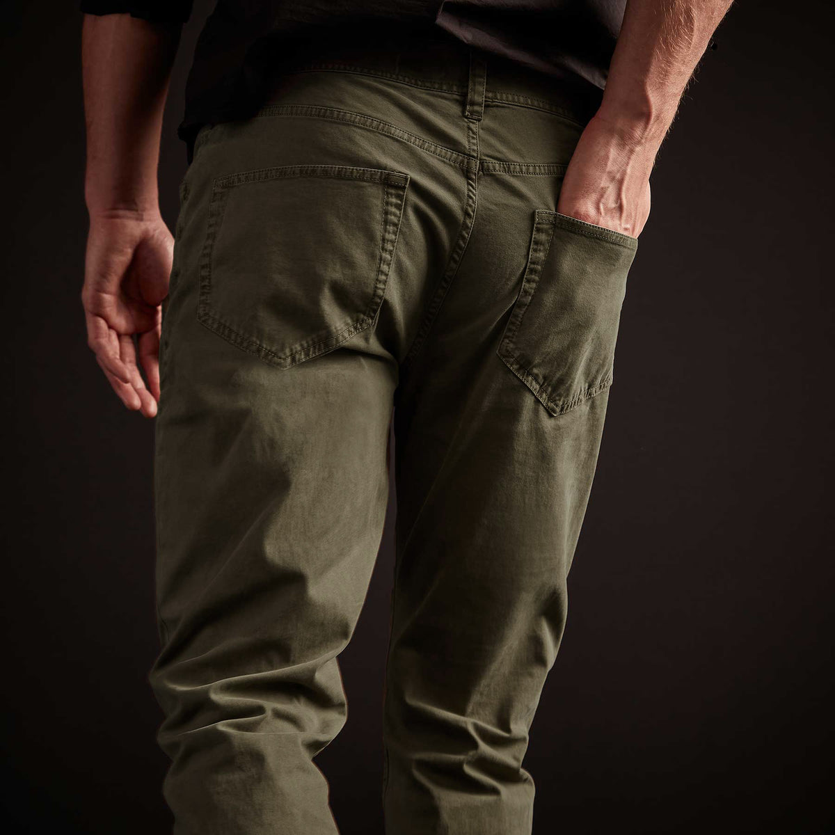 Brushed Twill 5 Pocket Pant - Old Whiskey Pigment | James Perse Los Angeles