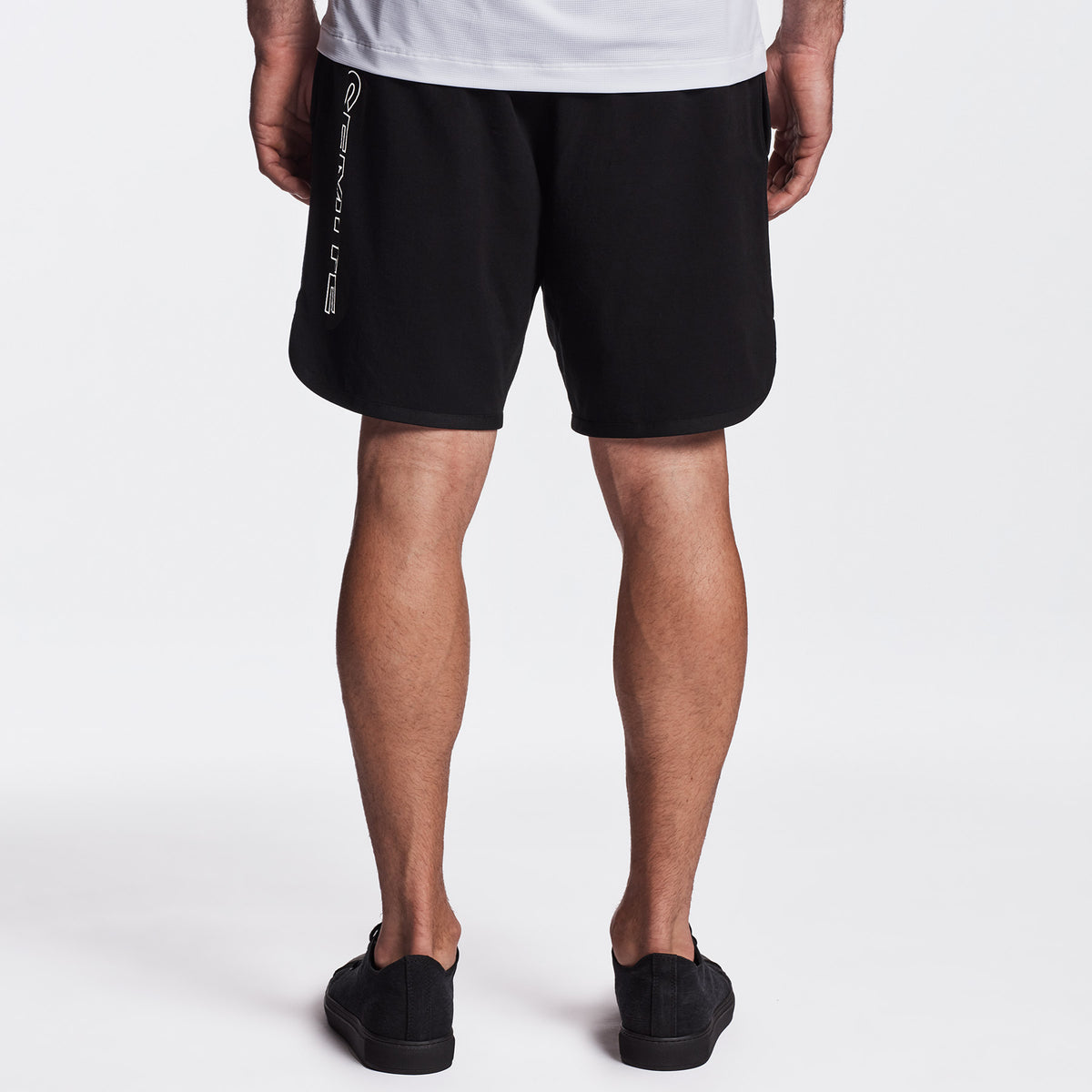 Y/OSEMITE Graphic Basketball Short In Black/Black | James Perse Los Angeles