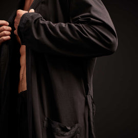 Sueded Jersey Robe - Black | James Perse Los Angeles