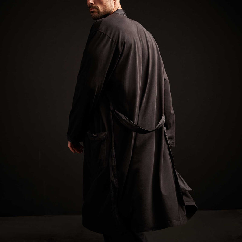 Sueded Jersey Robe - Black | James Perse Los Angeles