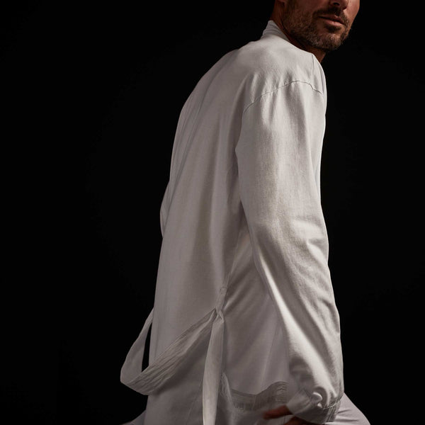 Sueded Jersey Robe - White | James Perse Los Angeles