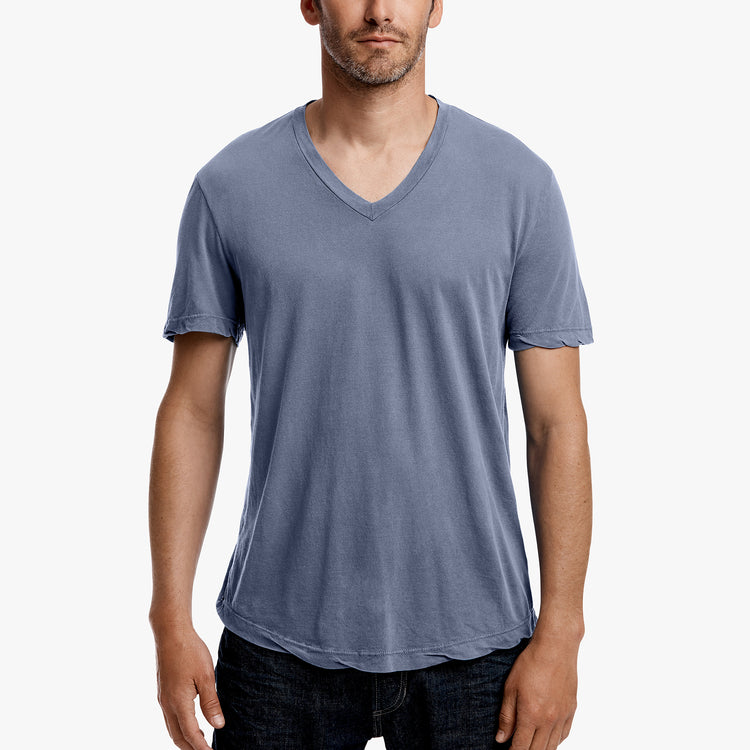 Clear Jersey V Neck in Selvedge | James Perse Los Angeles