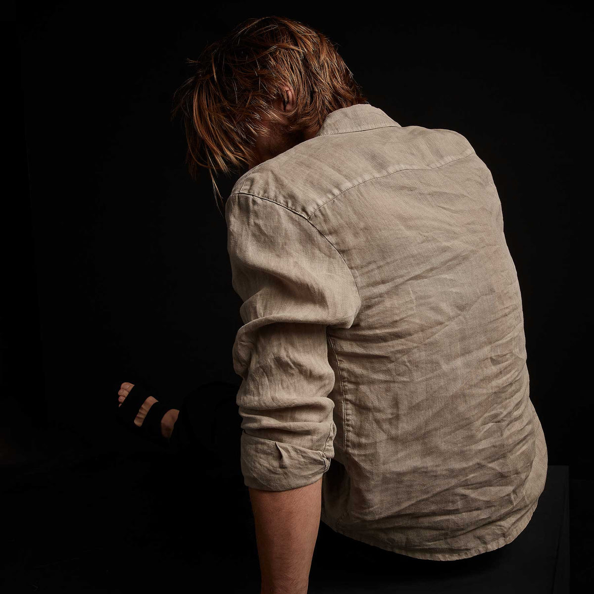 Classic Linen Shirt - Biscuit Pigment