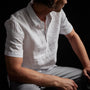 Lightweight Linen Pullover Polo in White | James Perse Los Angeles