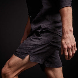 Lightweight Linen Short - French Navy Pigment | James Perse Los Angeles