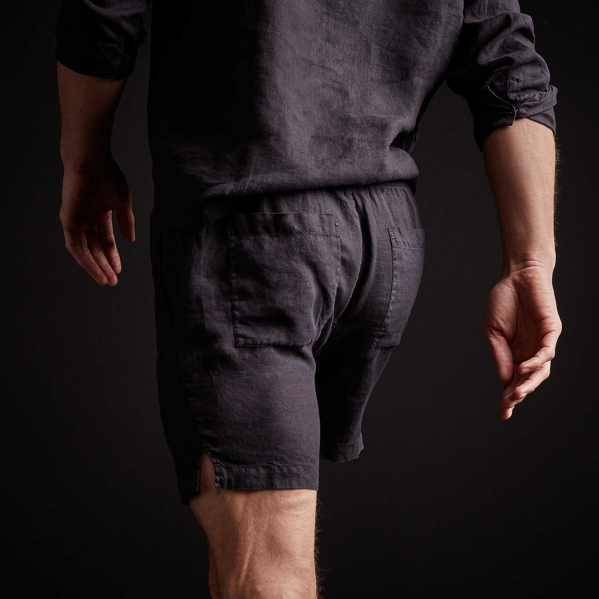 Lightweight Linen Short - French Navy Pigment | James Perse Los Angeles