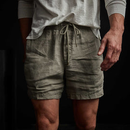 Lightweight Linen Short - Marjoram Pigment | James Perse Los Angeles