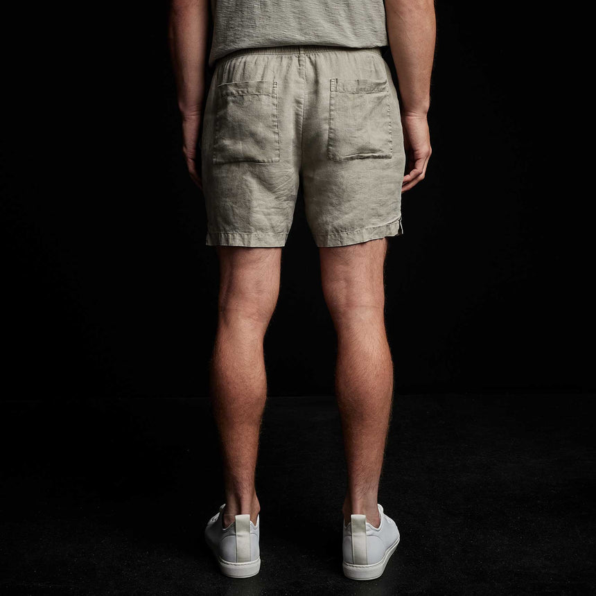 Lightweight Linen Short in Silt Pigment | James Perse Los Angeles