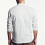Voile Embroidered Lotus Shirt In White | James Perse Los Angeles