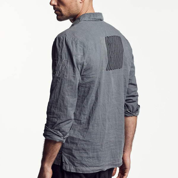 Cotton Lawn Utility Shirt in North Pigment | James Perse Los Angeles