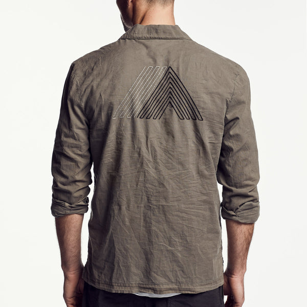 Cotton Lawn Utility Shirt in Marjoram Pigment | James Perse Los Angeles