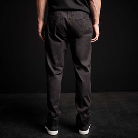 Cotton Linen Cuffed Trouser in Black | James Perse Los Angeles 