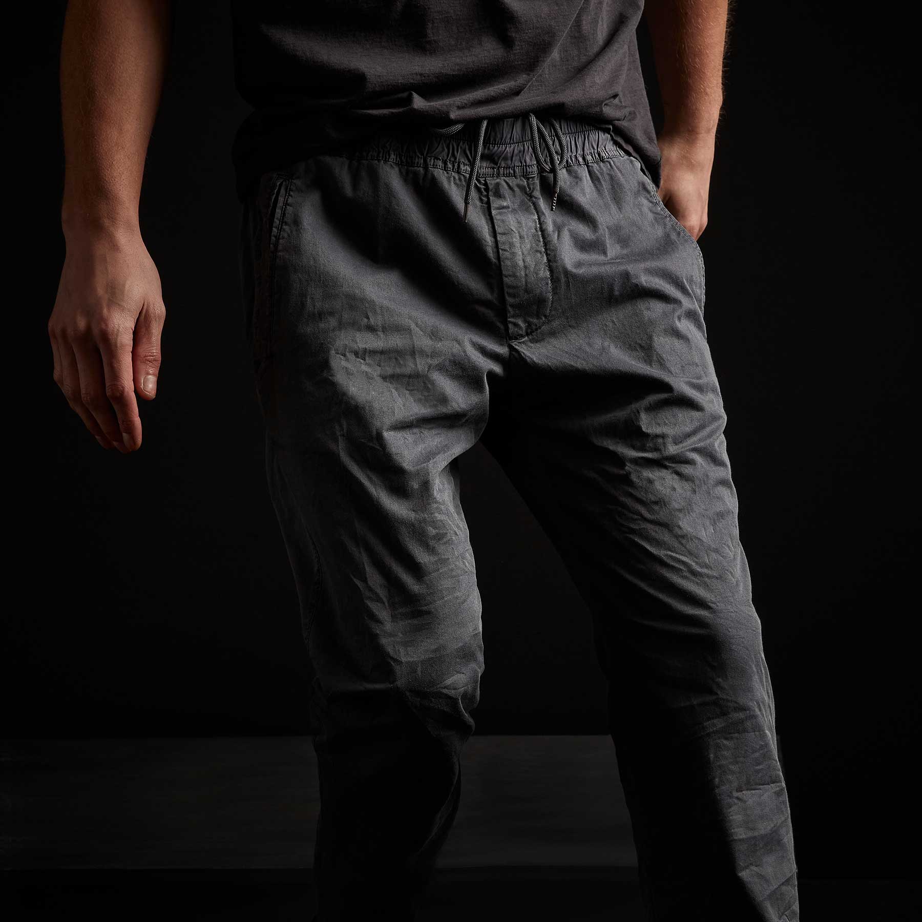 Cotton Linen Cuffed Trouser - North Pigment | James Perse Los Angeles