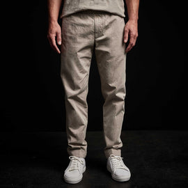 Cotton Linen Cuffed Trouser in Silt Pigment | James Perse Los Angeles 