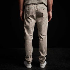 Cotton Linen Cuffed Trouser in Silt Pigment | James Perse Los Angeles 