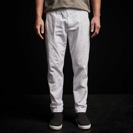 Cotton Linen Cuffed Trouser in White | James Perse Los Angeles 