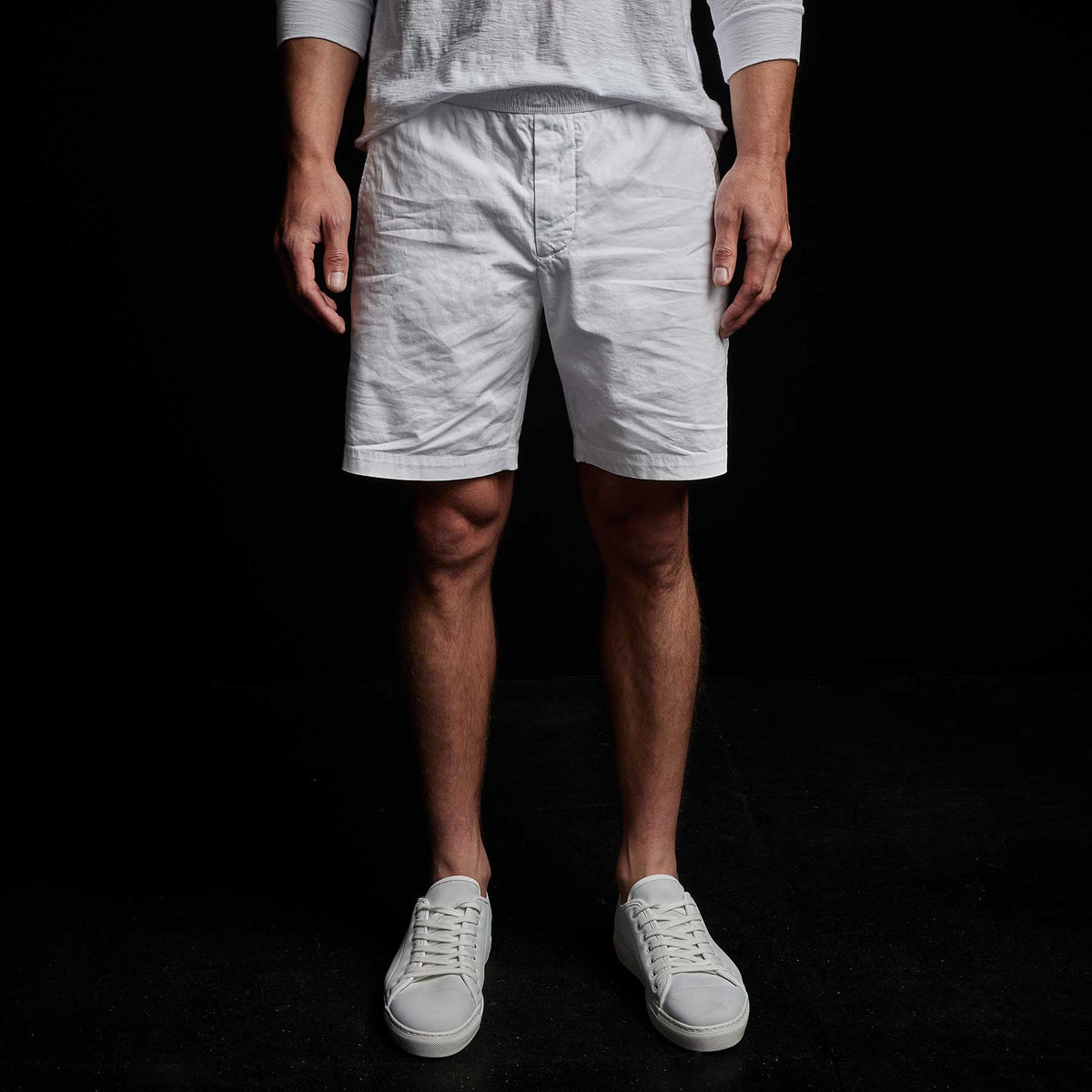 Cotton Linen Tailored Short in White | James Perse Los Angeles