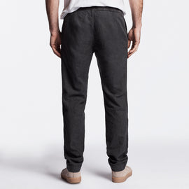 Cotton Linen Canvas Work Pant - Carbon Pigment | James Perse Los Angeles