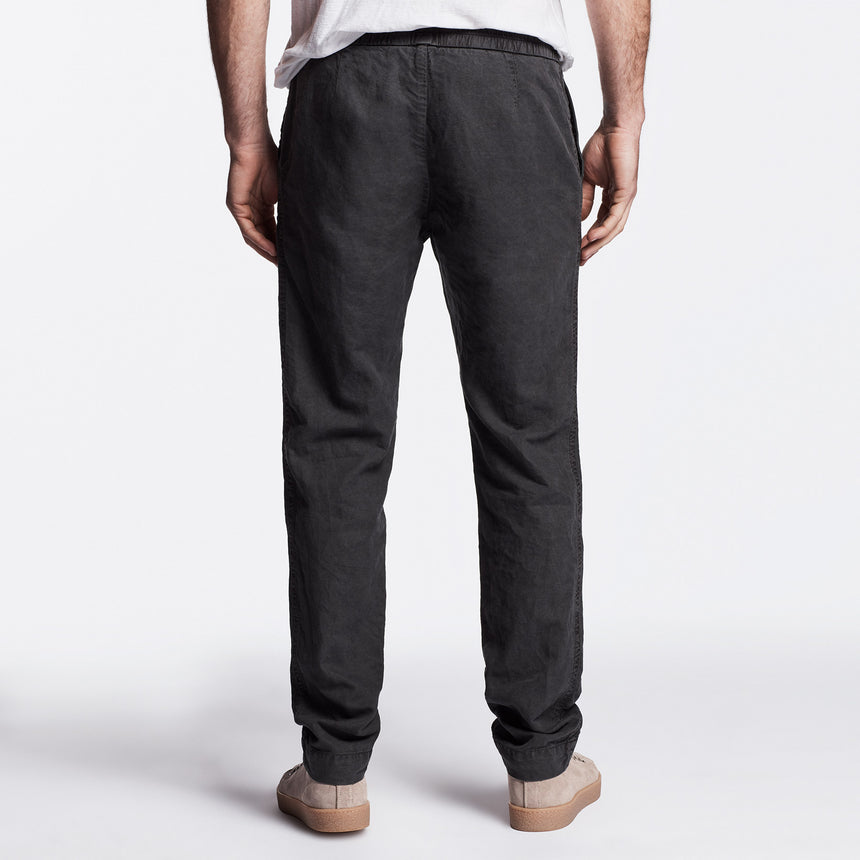 Cotton Linen Canvas Work Pant - Carbon Pigment | James Perse Los Angeles