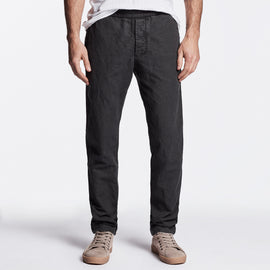 Cotton Linen Canvas Work Pant - Carbon Pigment | James Perse Los Angeles