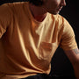 Lightweight Jersey Pocket Tee in Apricot Pigment | James Perse Los Angeles 