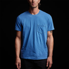 Lightweight Jersey Pocket Tee in Electric Blue Pigment | James Perse Los Angeles 