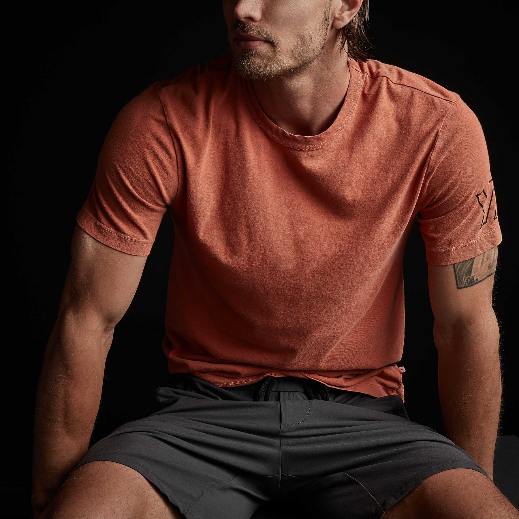 Y/OSEMITE Short Sleeve Crew Neck - Bonfire Pigment | James Perse Los Angeles
