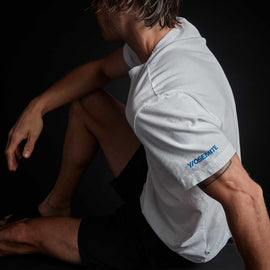 Y/OSEMITE Short Sleeve Crew Neck - White | James Perse Los Angeles