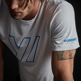 Y/OSEMITE Short Sleeve Crew Neck - White | James Perse Los Angeles