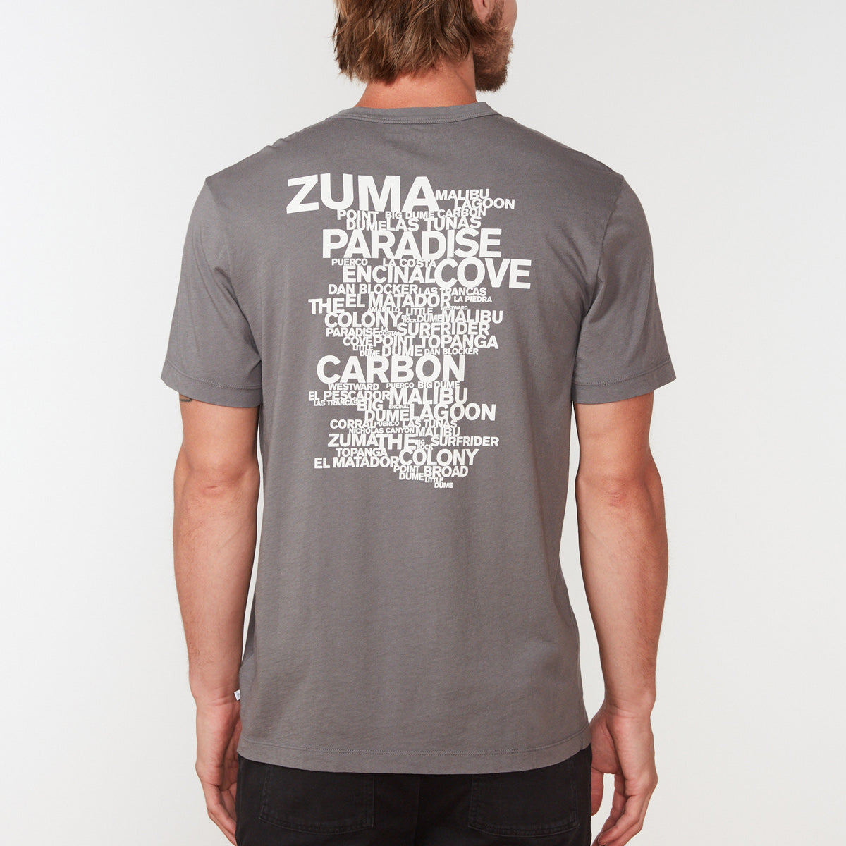 Malibu Beach Graphic Tee In Racoon Grey | James Perse Los Angeles