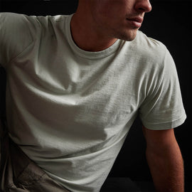 Short Sleeve Crew Neck in Celery Pigment | James Perse Los Angeles
